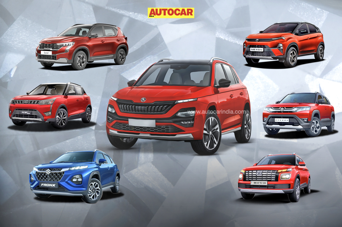 Skoda compact SUV vs rivals 